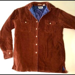 ShelterBay Rust Red Corduroy Shacket